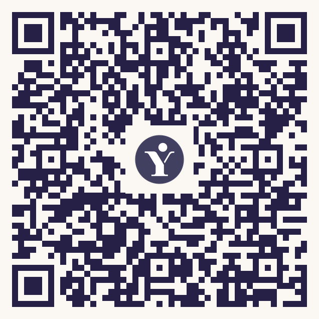 QR code linking to OfferingTree on YogaPros